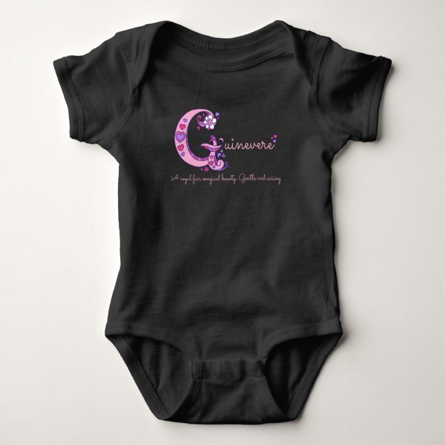 Body Guinevere filles nom et sens G monogramme chemise (Devant)