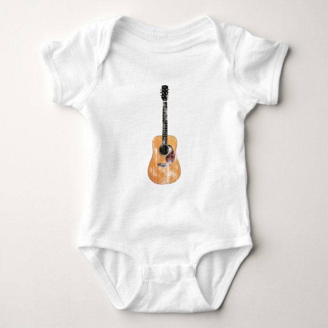 Body Guitare acoustique verticale en détresse (Devant)