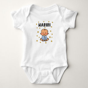 Body Habibi Baby Boy Boy Bodysuit bleu Nouveau bébé ara