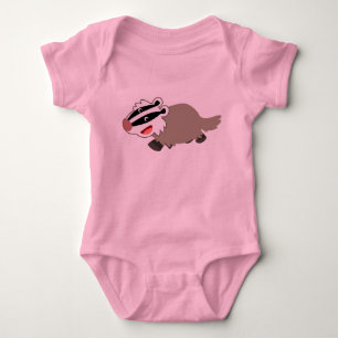 Body Habillement mignon de bébé de blaireau de bande