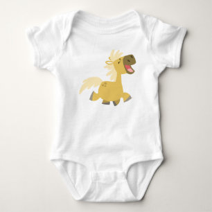 Body Habillement riant de bébé de poney de bande