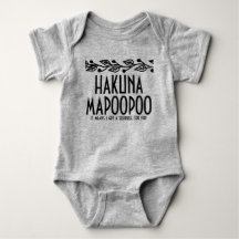 Hakuna Mapoopoo Bébé Combinaison
