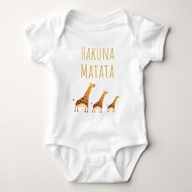 Body Hakuna Matata Cute Giraffes (Devant)