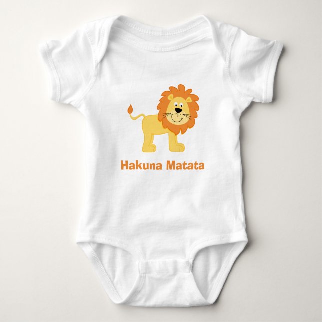Body Hakuna Matata Lion tendance (Devant)