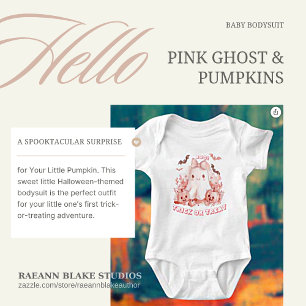 Body Halloween Fantôme rose et maillot de bain Citrouil