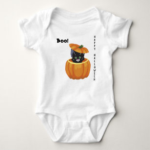 Body Halloween Kitten en Citrouille 