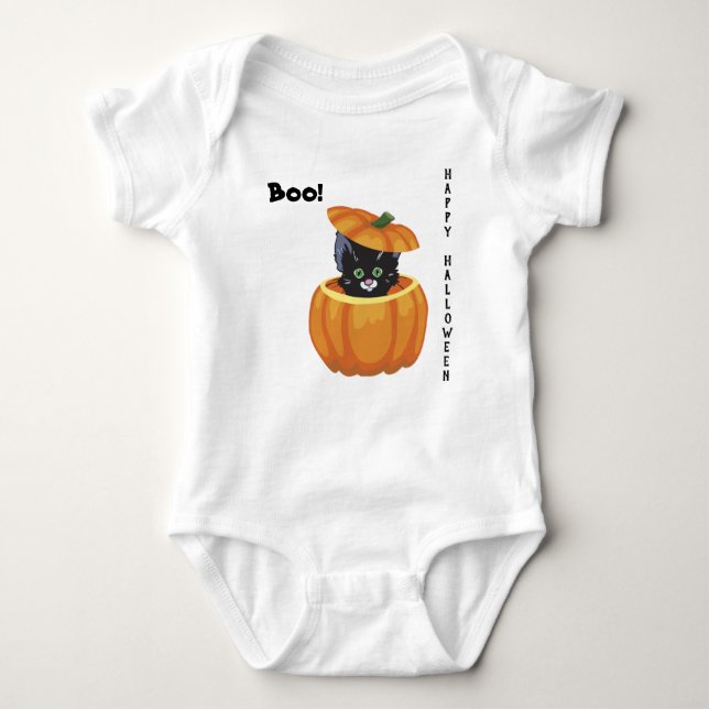 Body Halloween Kitten en Citrouille  (Devant)