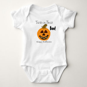 Body Halloween Smiling Citrouille Trick-or-Treat Boo