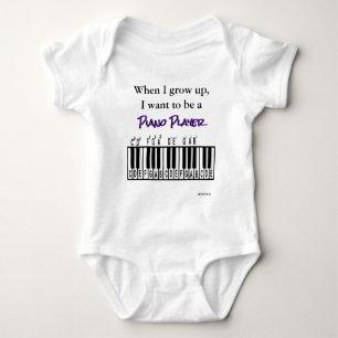 Body HAMbyWG - Romper, T-shirt, Snap T - Piano Player
