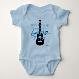 Body HAMbyWG - Romper, T-shirt, Snap T - Thème de guita