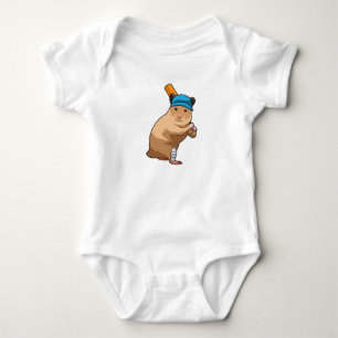 Body Hamster au cricket avec chauve-souris de cricket