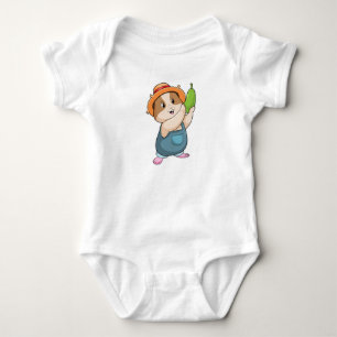 Body Hamster en fermier avec des courgettes