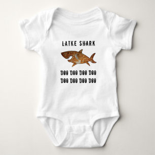 Body Hanoukka Latke Shark Doo Doo Baby Jersey Bodysuit