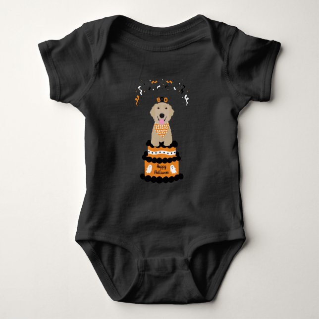 Body Happy Halloween Golden Retriever Éffrayant Ghost B (Devant)