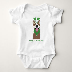 Body Happy Jour de la Saint Patrick Brown chien vert