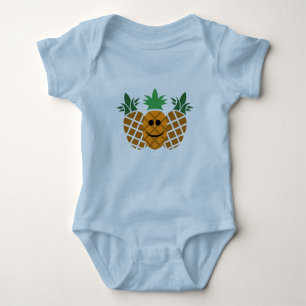 Body Happy Pineapple Design - Bodysuit Baby Jersey