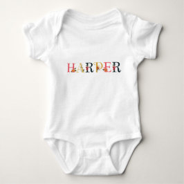 Body HARPER Nom Art Avec Fleurs Brodées