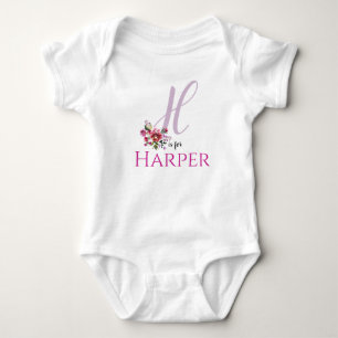 Body Harper Nom Reveal Floral Letter H Girl Whimsical