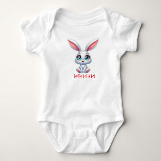 Body Hello Mom Baby Bodysuit – Cute Bunny Design