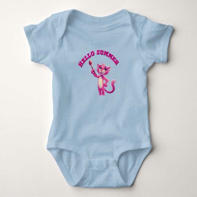 Body Hello summer  baby bodysuit (Devant)