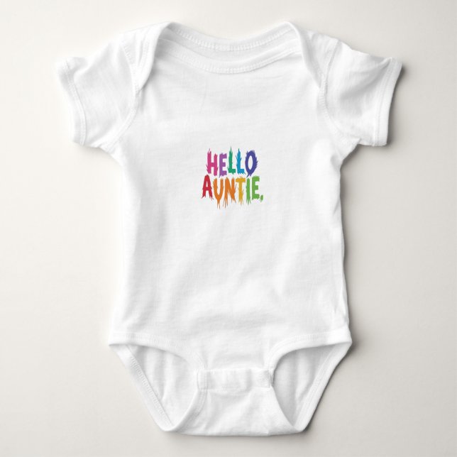 Body Hello Tante conception de la combinaison pour bébé (Devant)
