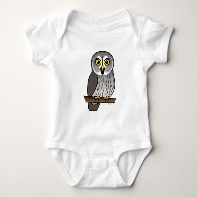 Body Hibou de grand gris mignon (Devant)