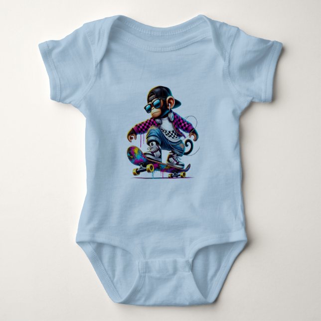 Body Hip-Hop Monkey on Wheels: Bold Streetwear for Tren (Devant)