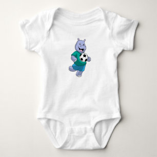 Body Hippo comme joueur de football avec Soccer