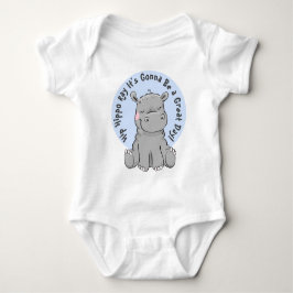 Body Hippopotame heureux de rayon d'hippopotame de