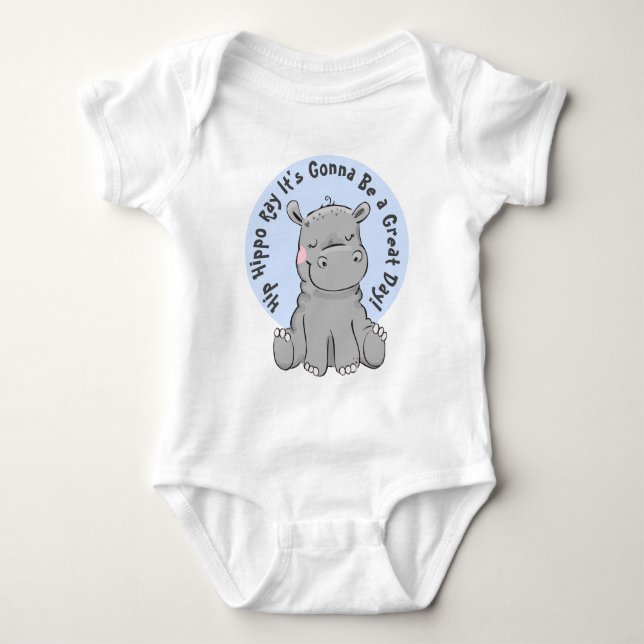Body Hippopotame heureux de rayon d'hippopotame de (Devant)