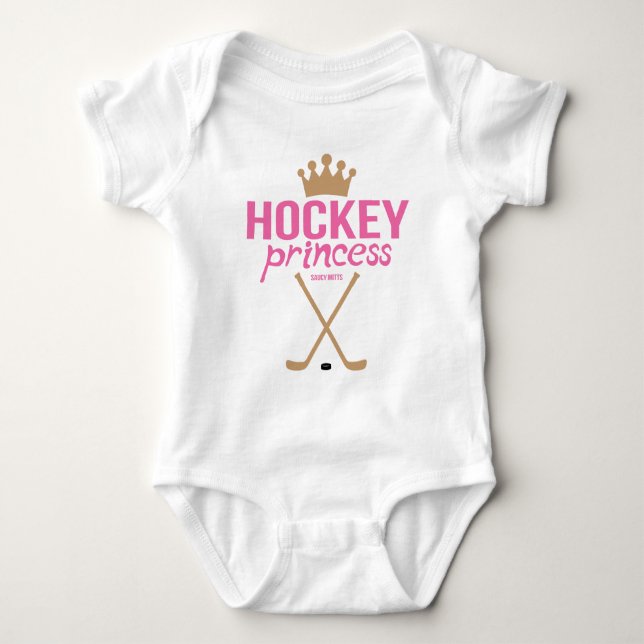 Body Hockey Princesse Baby Girl Bodysuit (Devant)