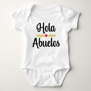 Body Hola Abuelos Faire-part espagnole de grossesse