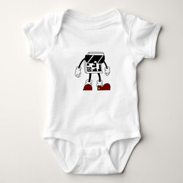 Body Homme Code QR : Scannez le futur Bébé Onepiece  (Devant)