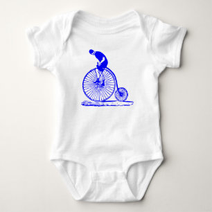 Body Homme sur un penny Farthing - Bleu
