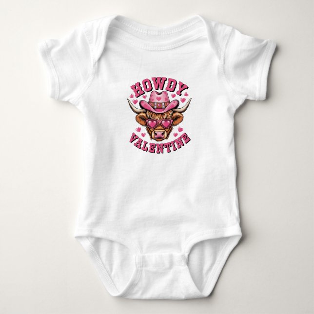 Body Howdy Valentine Cow Valentines Da&y Coquette Love (Devant)