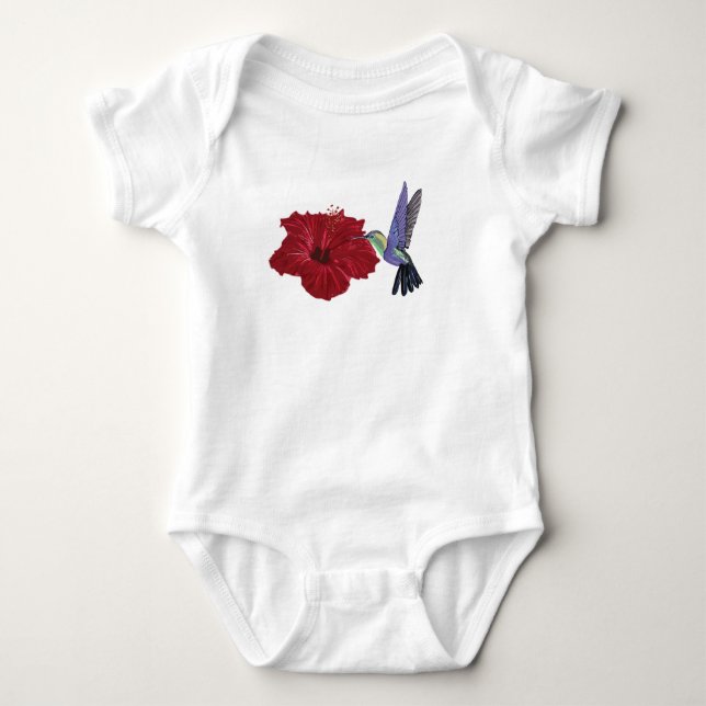 Body Hummingbirds Hibiscus Floral Art (Devant)
