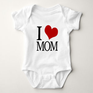 Body I bébé Onsie de maman de coeur (maman d'amour d'I)