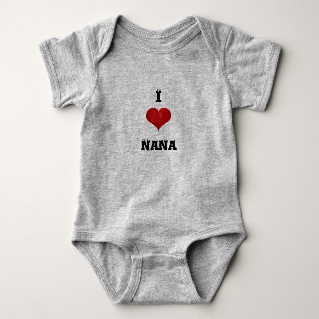 Body I combinaison de bébé de Nana de coeur (Devant)