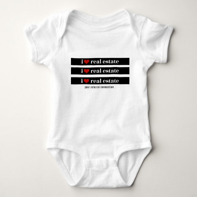 Body "I Heart Real Estate" Baby Onsie (Devant)
