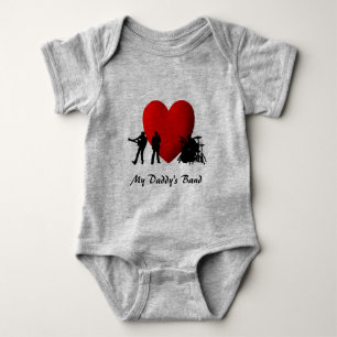 Body I Heart Rock & Roll My Daddy's Band Custom