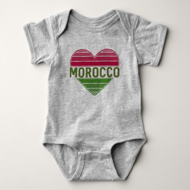 Body I Love Morocco, coeur marocain (Devant)