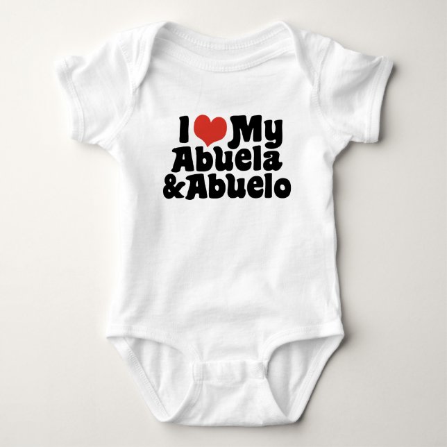 Body I Love My Abuela et Abuelo (Devant)