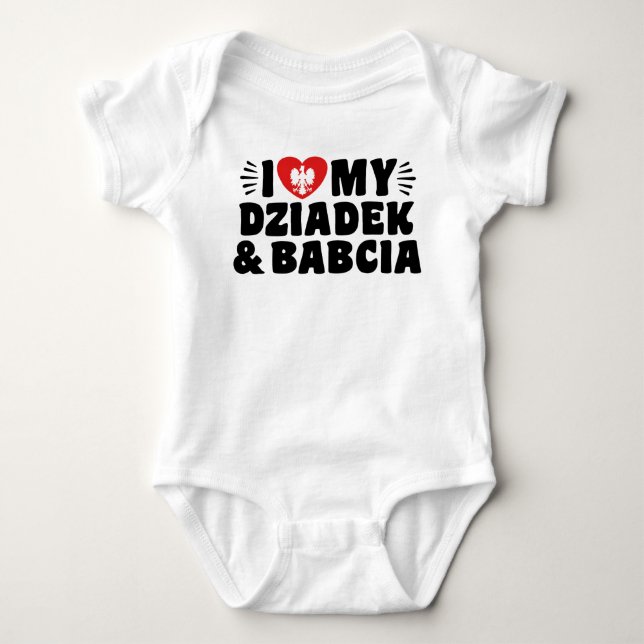 Body I Love My Babcia & Dziadek (Devant)