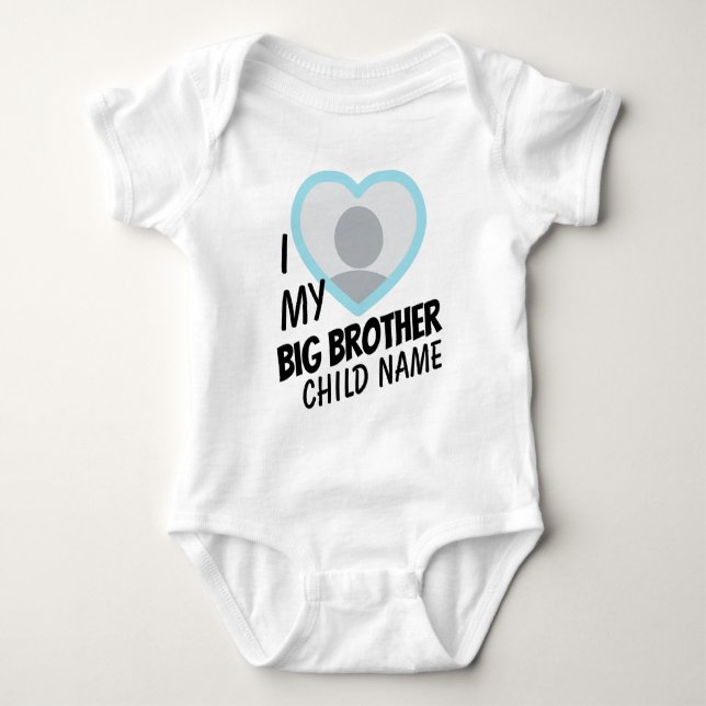 Body i Love my Big Brother double face photo et texte (Devant)