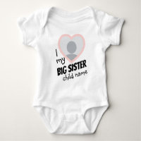 i Love my Big Sister double face photo et texte