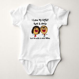 Body I Love My Crazy Tante and Uncle Glasses Cartoon