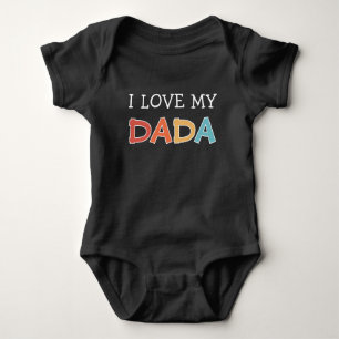 Body I Love my Dada Retro Cute