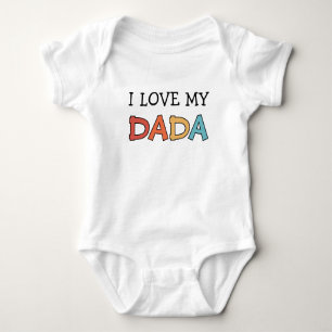 Body I Love my Dada Retro Cute