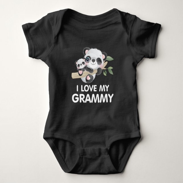 Body I Love My Grammy Cute Baby and Adult Pandas (Devant)