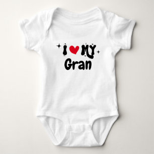 Body I Love My Gran Retro Stars Personnalisable Nouveau